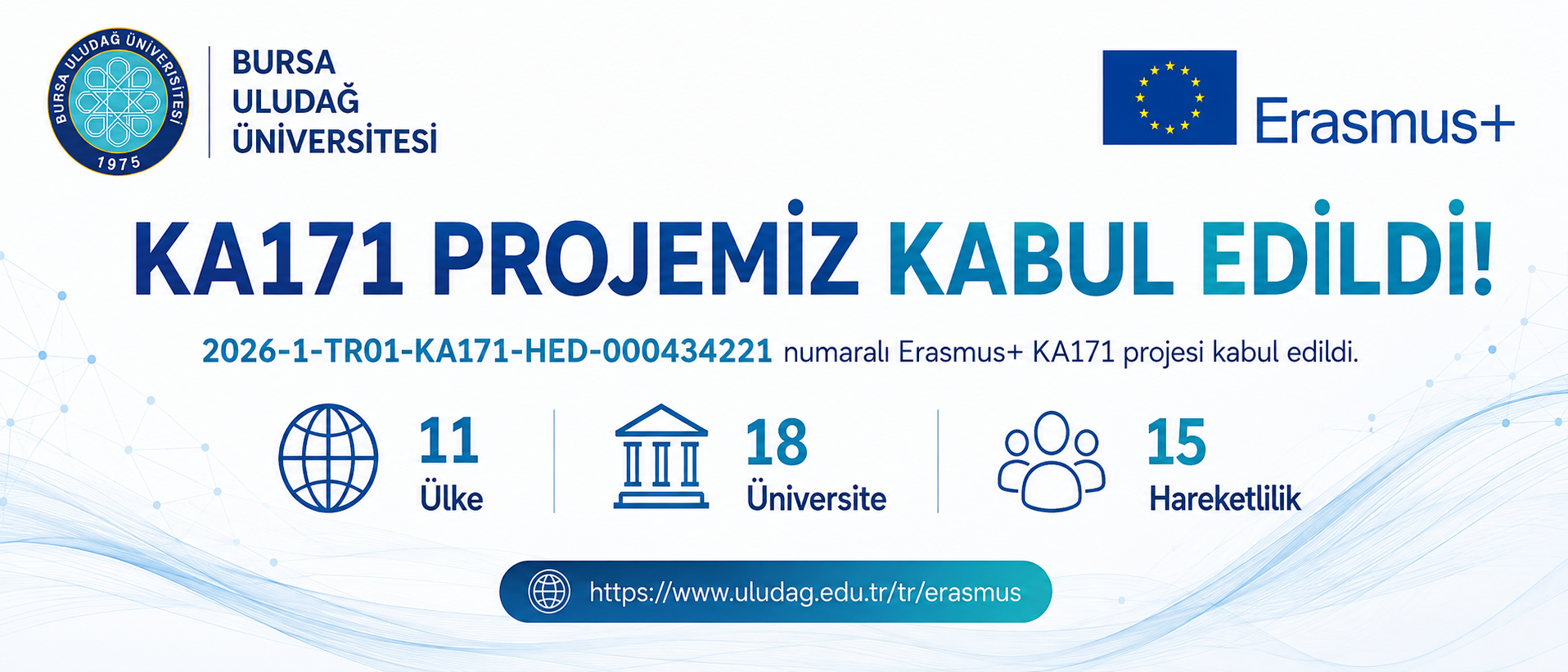 Bursa Uludağ Üniversitesi’nin Erasmus+ KA171 Projesi Kabul Edildi